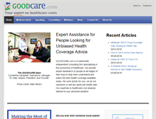 Tablet Screenshot of goodcare.com